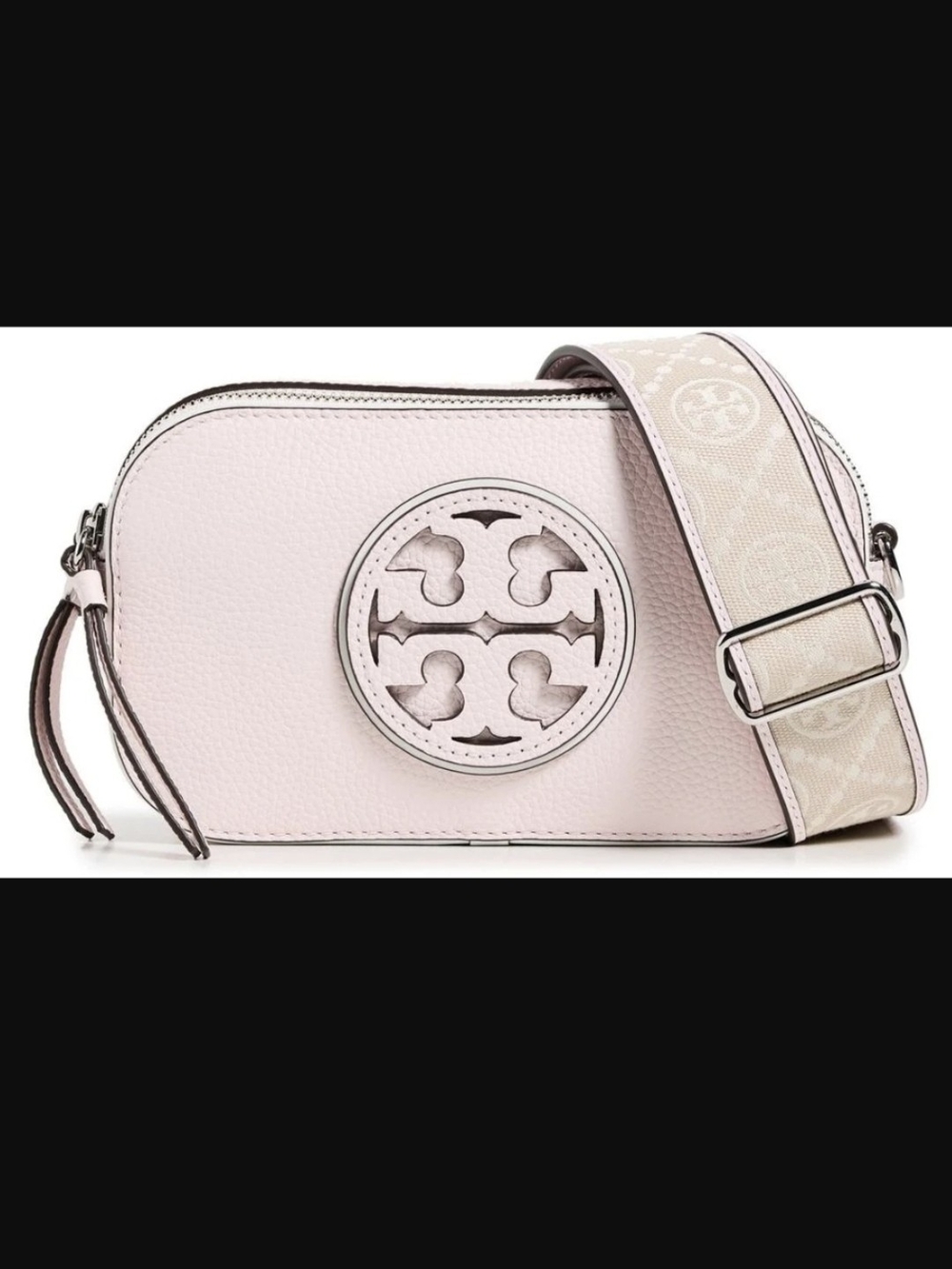 TORY BURCH MINI MILLER CROSSBODY BAG - PALE PINK